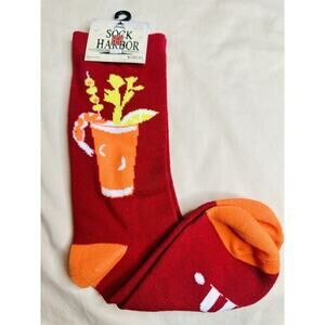 NWT Bloody Mary Yum Sock Harbor Women’s Fun Novelty Crew Socks